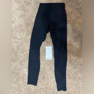 Black lululemon leggings align high rise pant 25 length size 2